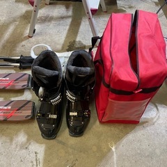 スキー　靴　ポール　セットの画像