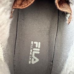 FILA レディース スエード×ナイロン 冬用シューズ 24センチ ブラウンの画像