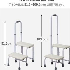 手すり付き踏み台　ステップの画像