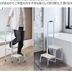 手すり付き踏み台　ステップの画像