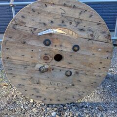 木製 電線 ドラムの画像