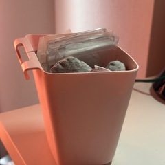 IKEA RÅSKOG（ロースコグ）ワゴン ピンクレッド おまけ付きの画像