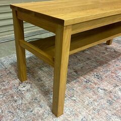 廃盤 美品 無印良品 無垢材ベンチ オーク材の画像