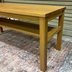 廃盤 美品 無印良品 無垢材ベンチ オーク材の画像