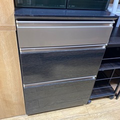 😎大容量😎シギヤマ家具 食器棚 耐震 キッチンボード ブラック No.2728 NHの画像