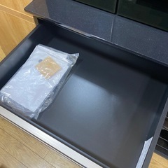 😎大容量😎シギヤマ家具 食器棚 耐震 キッチンボード ブラック No.2728 NHの画像