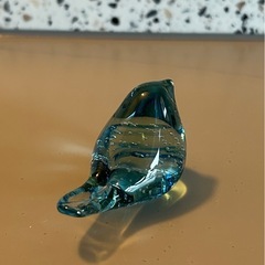 ガラス　小鳥　オブジェの画像