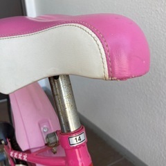 幼児用　子供用　自転車　14インチ　ピンクの画像