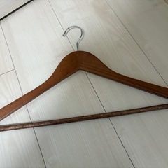 木製ハンガー アンティークブラウン15本の画像