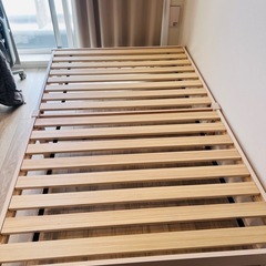 セミダブル　ベッドフレーム　3分で組立できるすのこベッド ヘッドレスタイプの画像