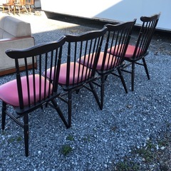 昭和レトロ　ダイニングチェア4脚セットの画像