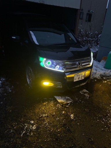 ステップワゴン加工ヘッドライト