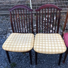 昭和レトロ　椅子4脚セットの画像