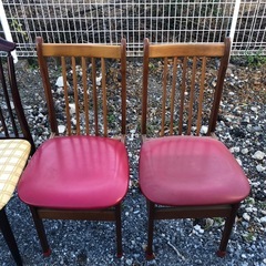 昭和レトロ　椅子4脚セットの画像