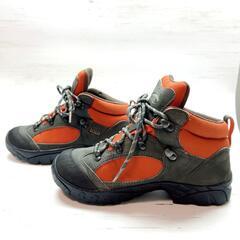 mont-bell トレッキングシューズ　登山靴　オレンジ　23.0の画像