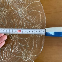 ガラス　大皿　38cmの画像