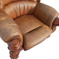 ロココ調　ヴィンテージソファー　1Pソファ　ヨーロピアン　アンティーク　①の画像