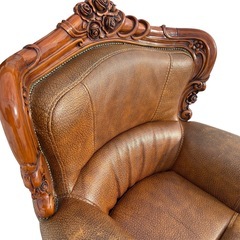 ロココ調　ヴィンテージソファー　1Pソファ　ヨーロピアン　アンティーク　①の画像