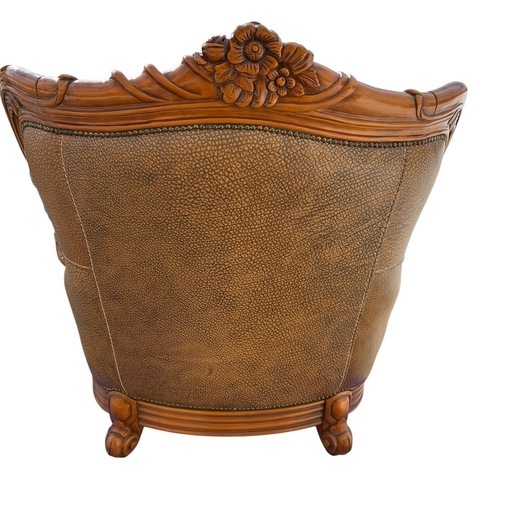 ロココ調 ヴィンテージ 1Pソファ ヨーロピアン アンティーク ②