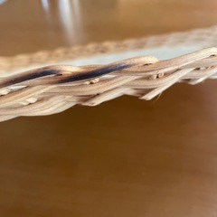 籐編み　お皿の画像