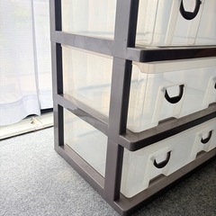 収納 ボックス 衣装ケース 三段　の画像