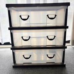 収納 ボックス 衣装ケース 三段　の画像