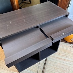 木製の収納棚、カウンター やキッチンワゴン とタイプの家具です。パソコンラック やレンジ台 としても 使えます。の画像