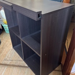 木製の収納棚、カウンター やキッチンワゴン とタイプの家具です。パソコンラック やレンジ台 としても 使えます。の画像