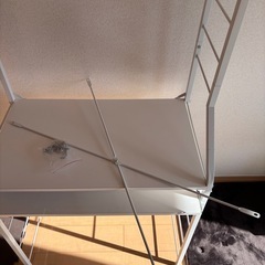 NIELパソコンデスク　ラック付きの画像