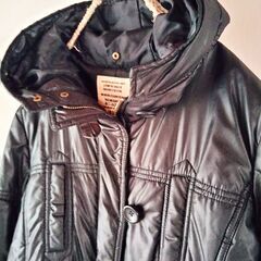 フード付き ダウンコート (38)ブラックの画像