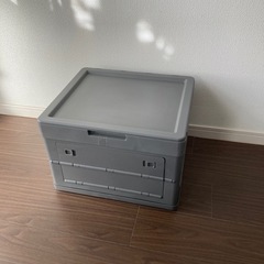 CAINZ(カインズ)折りたたみ収納箱(グレー)x 2個セットの画像
