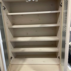 北欧・カントリー調・食器棚・レンジ収納・新品未使用品の画像