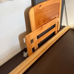 ニトリ　シングルベッドフレームの画像