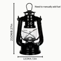 【新品オイルランタン】キャンプ・防災に最適なクラシックデザインの画像