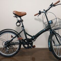 折りたたみ自転車 20インチ 6段変速 美品の画像
