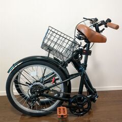 折りたたみ自転車 20インチ 6段変速 美品の画像
