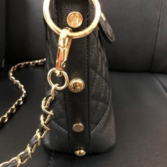 CHANEL シャネル ノベルティ ショルダーバッグ ゴールドチェーン ブラック　2way ⑤の画像