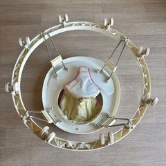 ベビー歩行器Animal World 歩行器 ホワイト/ピンク　折りたたみ式の画像