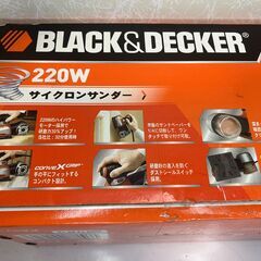 【中古家電】工具　ブラックアンドデッカー　サイクロンサンダーの画像