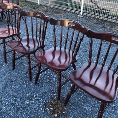 定型文には返信しません　柏木工　ウィンザーチェア　4脚セットの画像