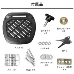 新品 バイク リアボックス 大容量 48L 着脱可能式 荷台 警告反射板の画像