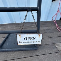 看板たて　メニューたて　無人取引の画像