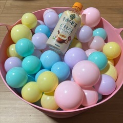 ボールプール　ボールのみ　約170個　くすみカラーの画像