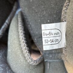 HJC ジュニア レディース バイクヘルメット オフロード Lサイズ 　ブルー/イエロー CL-XY2 　YL(53-54) サイズ 中古　（専用袋付き）の画像