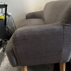 2人がけソファ グレーの画像