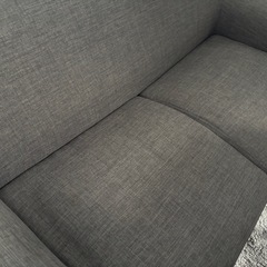 2人がけソファ グレーの画像
