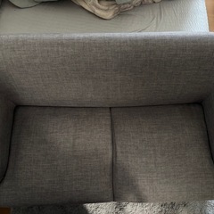 2人がけソファ グレーの画像