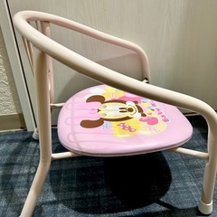可愛い　ピンク　 子供椅子　ミニーマウス ローチェア 中古　美品の画像