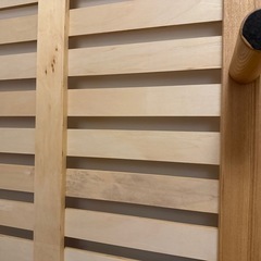 《無料譲渡》すのこベッドフレーム ダブルサイズ 木製 宮なしの画像