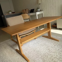 無印　MUJI オーク材　ダイニングテーブルの画像